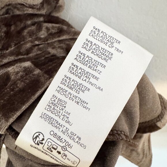 NWT Kimchi Blue Jill Velvet Mini Dress New Cottagecore Urban Outfitters Medium - Picture 8 of 13